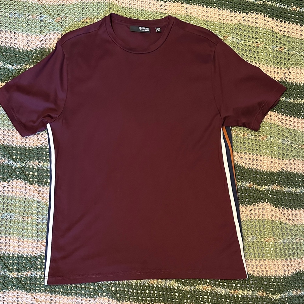 Murano Liquid Luxury Maroon Short Sleeve Men's Shirt from Dillard’s
